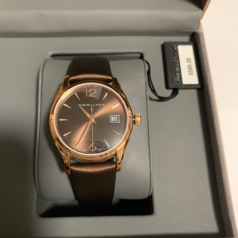 HAMILTON Jazzmaster Brown Dial Ladies Watch - Picture 2 of 5